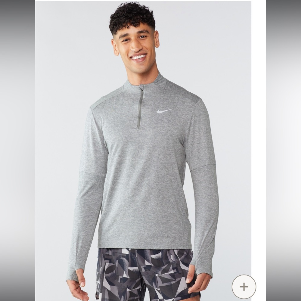 Nike Element Men's Dri-FIT 1/2-Zip Running Top | Size M color Grey EUC